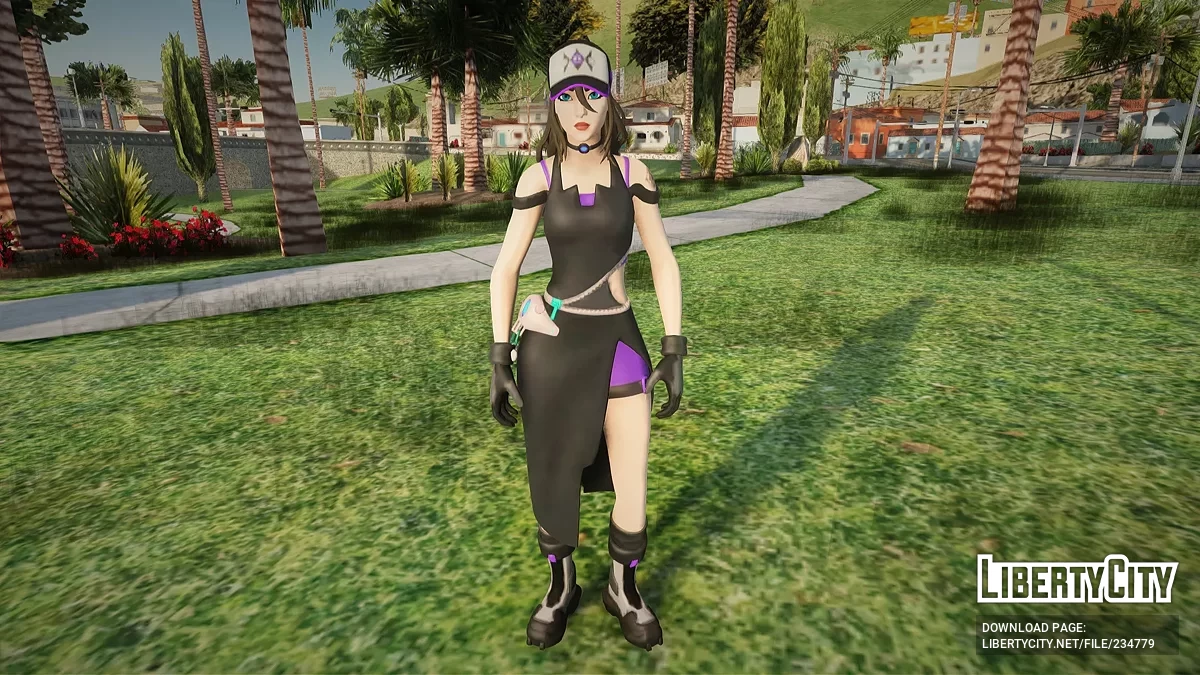 Охотница Саеко из Fortnite / GTA San Andreas