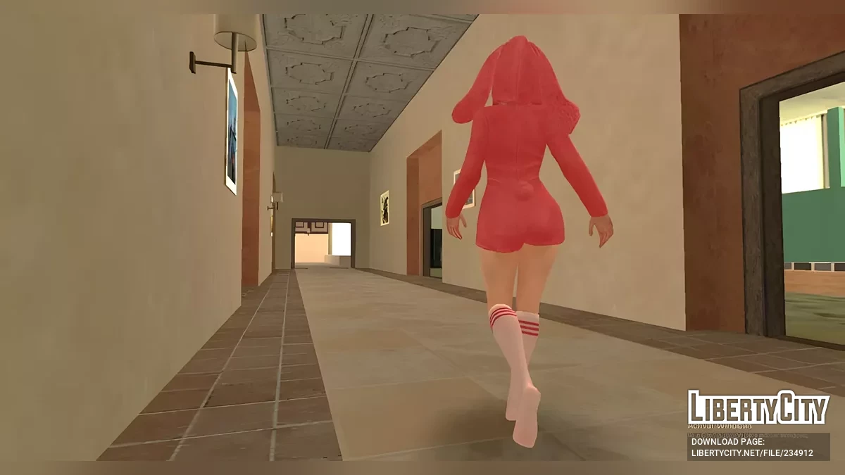 Оливия в пижаме-кролике из The Grand Mafia / GTA San Andreas