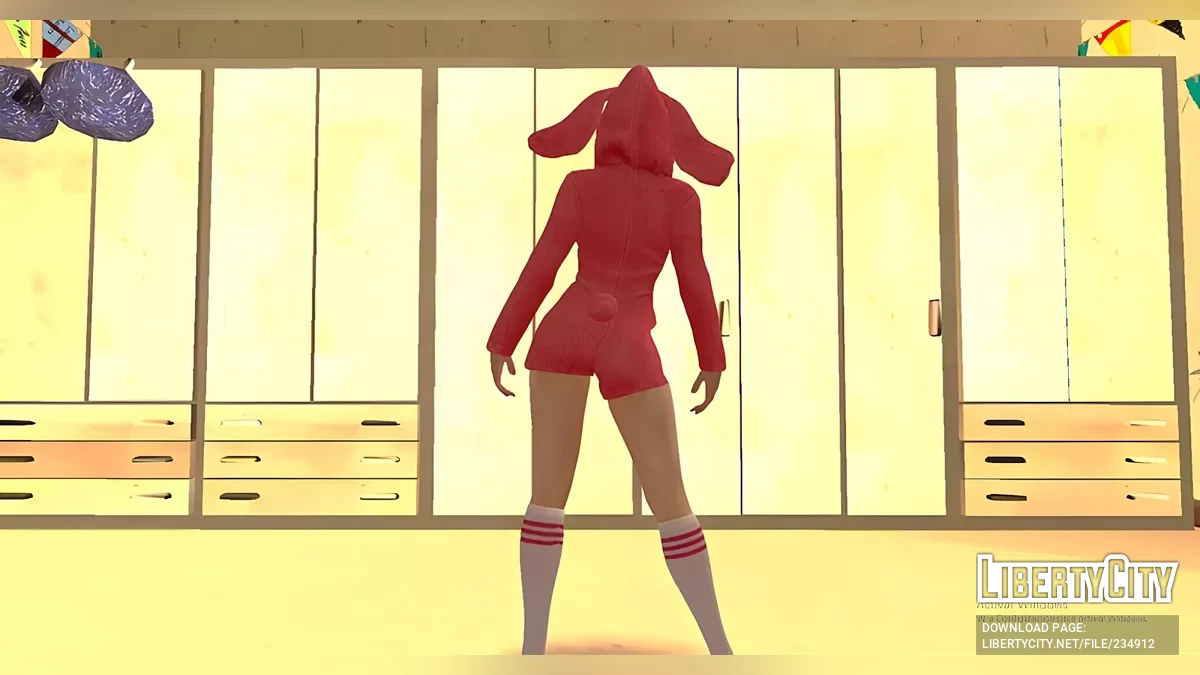 Оливия в пижаме-кролике из The Grand Mafia / GTA San Andreas