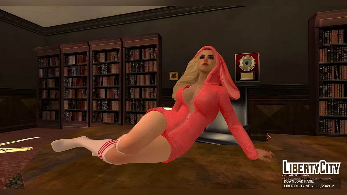 Оливия в пижаме-кролике из The Grand Mafia / GTA San Andreas