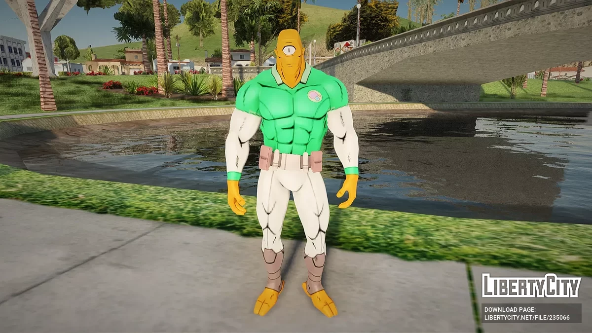 Пришелец Аллен из Fortnite / GTA San Andreas