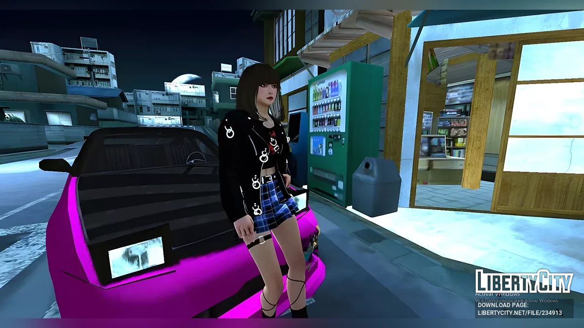 Сакурако Дзингудзи в повседневном наряде из The Grand Mafia / GTA San Andreas