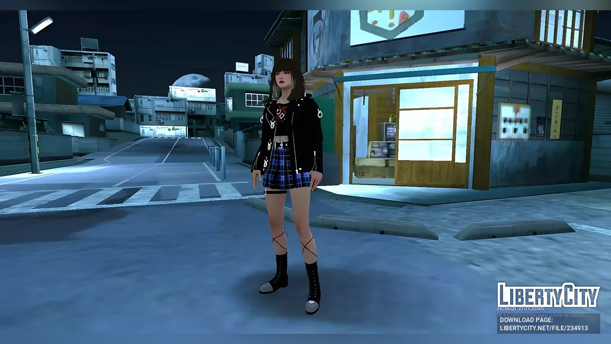 Сакурако Дзингудзи в повседневном наряде из The Grand Mafia / GTA San Andreas