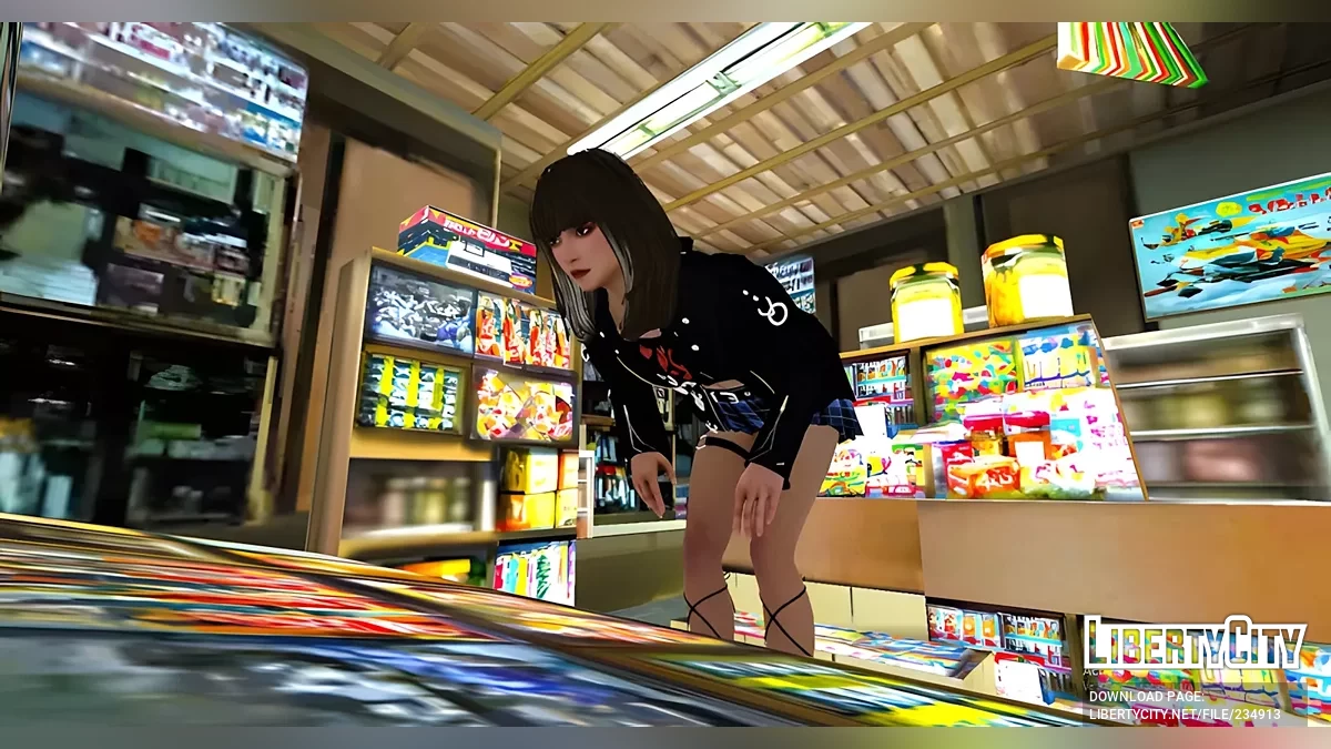 Сакурако Дзингудзи в повседневном наряде из The Grand Mafia / GTA San Andreas