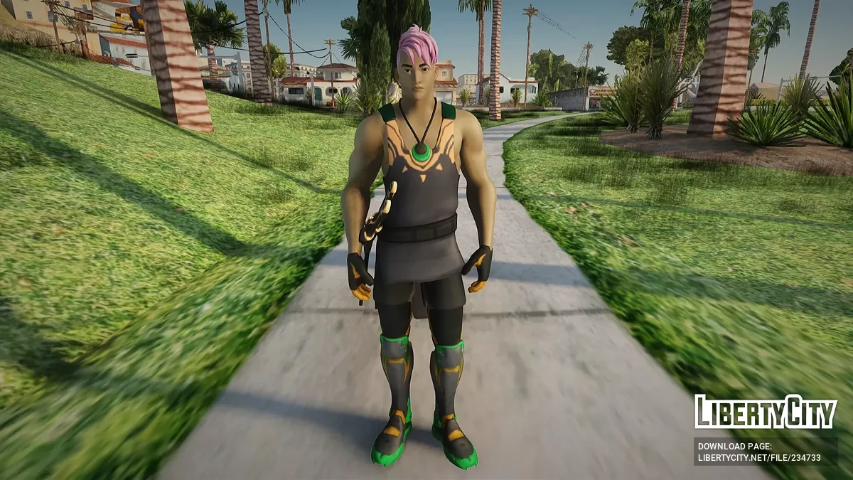 Воин ветра из Fortnite / GTA San Andreas