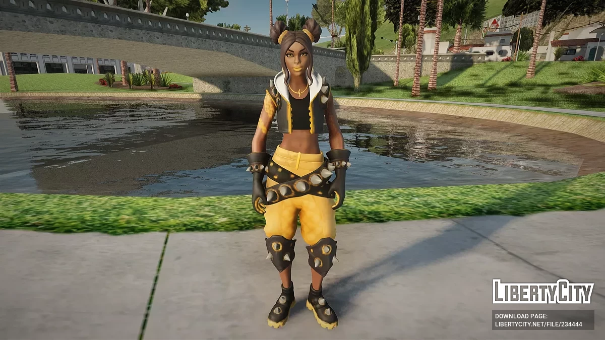 Златоликая Амара из Fortnite / GTA San Andreas