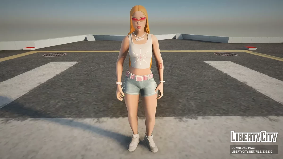 Ice Spice из Fortnite / GTA San Andreas