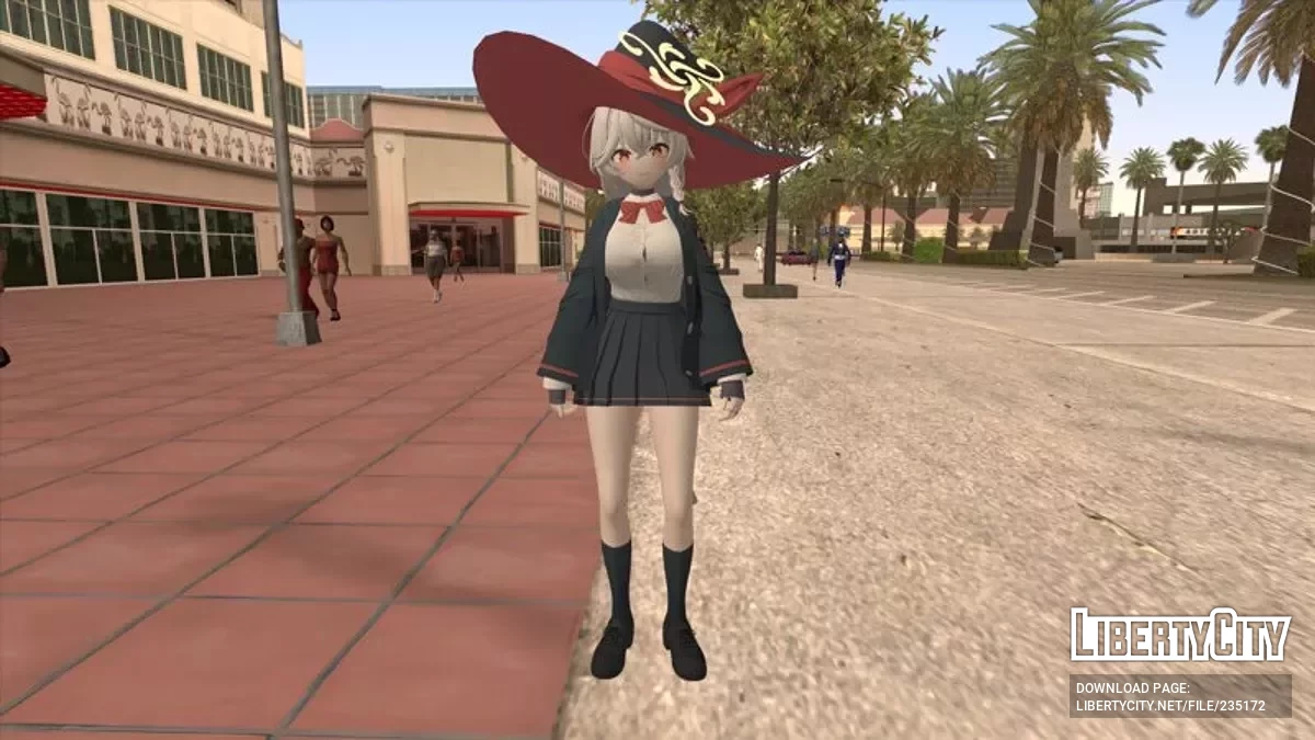 Эри Сирао из Blue Archive / GTA San Andreas