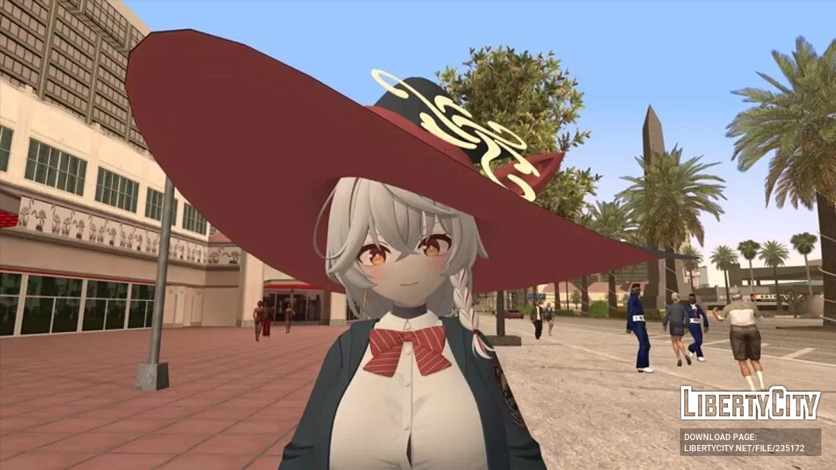 Эри Сирао из Blue Archive / GTA San Andreas