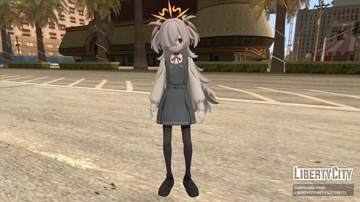 Каноэ Итагаки из Blue Archive / GTA San Andreas