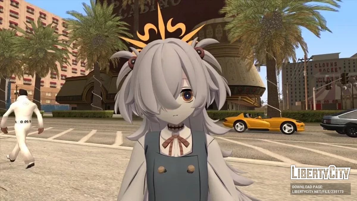 Каноэ Итагаки из Blue Archive / GTA San Andreas