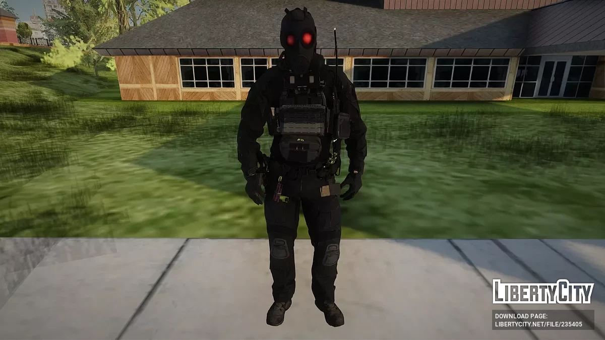 ХАНК (Командир) из Resident Evil Requiem / GTA San Andreas