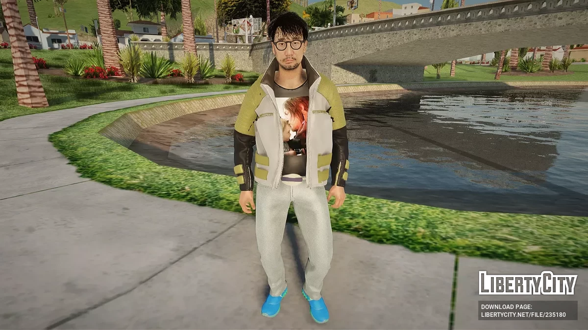 Хидэо Кодзима из Cyberpunk 2077 / GTA San Andreas