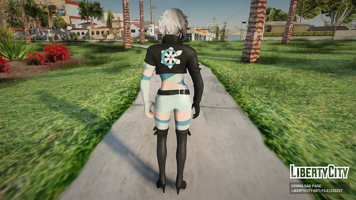 Луна Сноу из Fortnite / GTA San Andreas