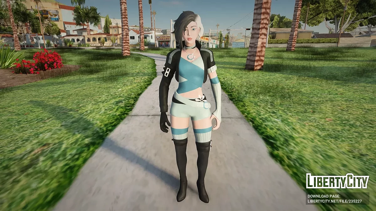 Луна Сноу из Fortnite / GTA San Andreas