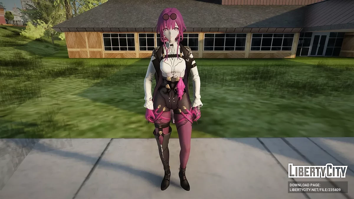 Охотница за Стелларонами Кафка из Fortnite / GTA San Andreas