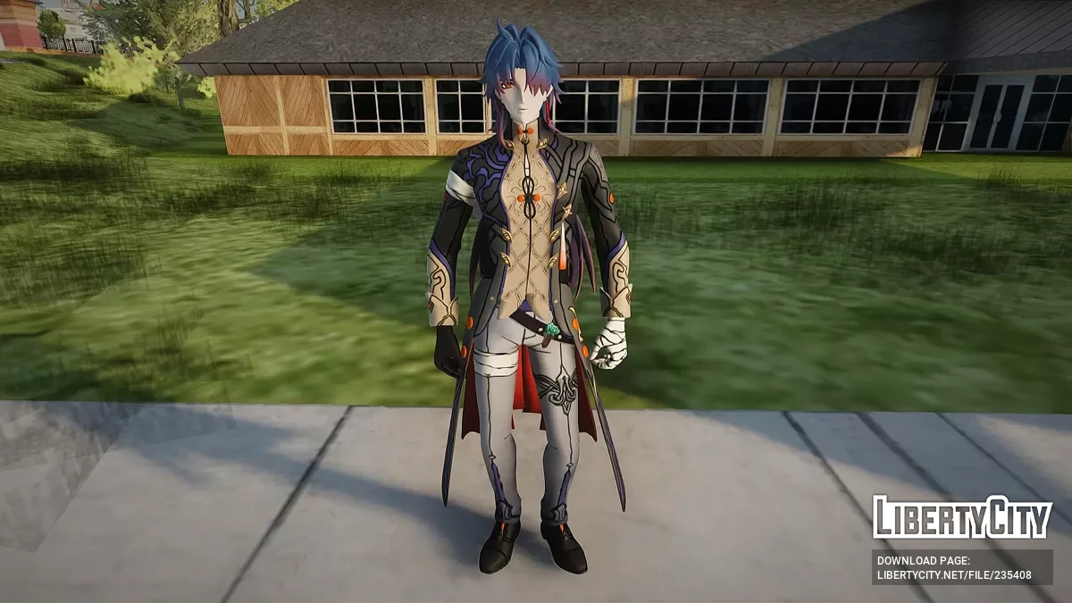 Охотник за Стелларонами Блэйд из Fortnite / GTA San Andreas