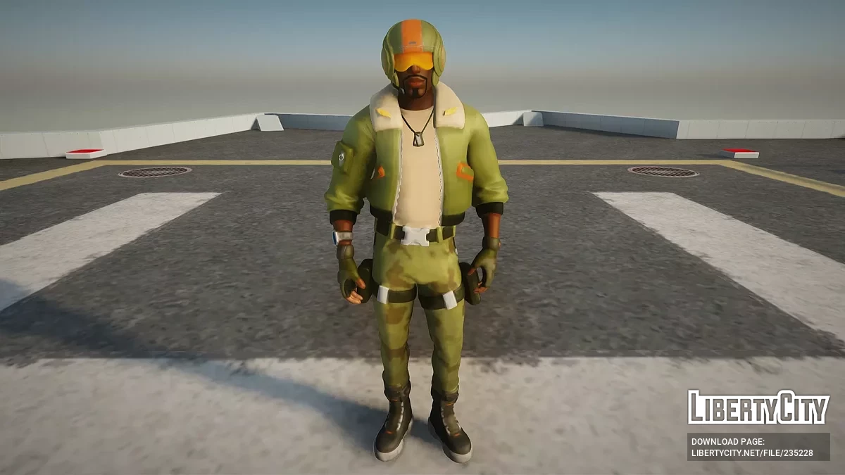 Штурман бомбардировщика из Fortnite / GTA San Andreas