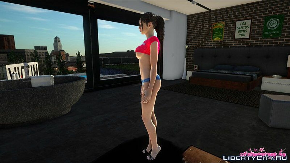 Клэр из RE 2 в костюме сексуальной дикой малышки для GTA San Andreas - Картинка #7