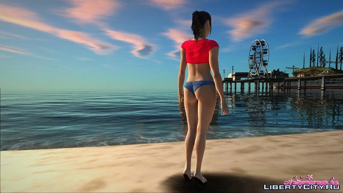 Клэр из RE 2 в костюме сексуальной дикой малышки для GTA San Andreas - Картинка #4