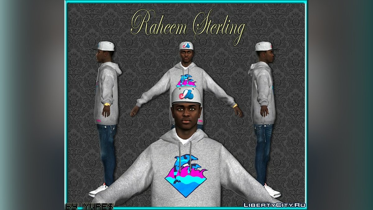 Новый персонаж Raheem Sterling для GTA San Andreas