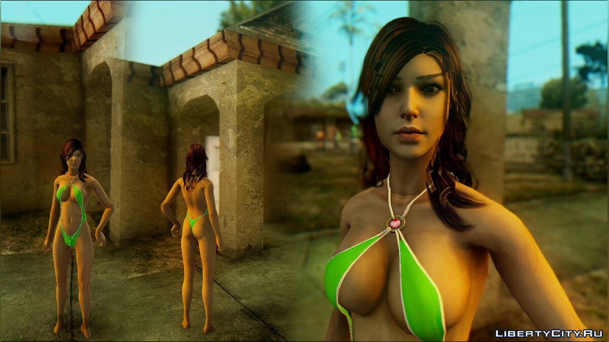 Lara Croft: Swimsuit (Исправленная версия) для GTA San Andreas - Картинка #2