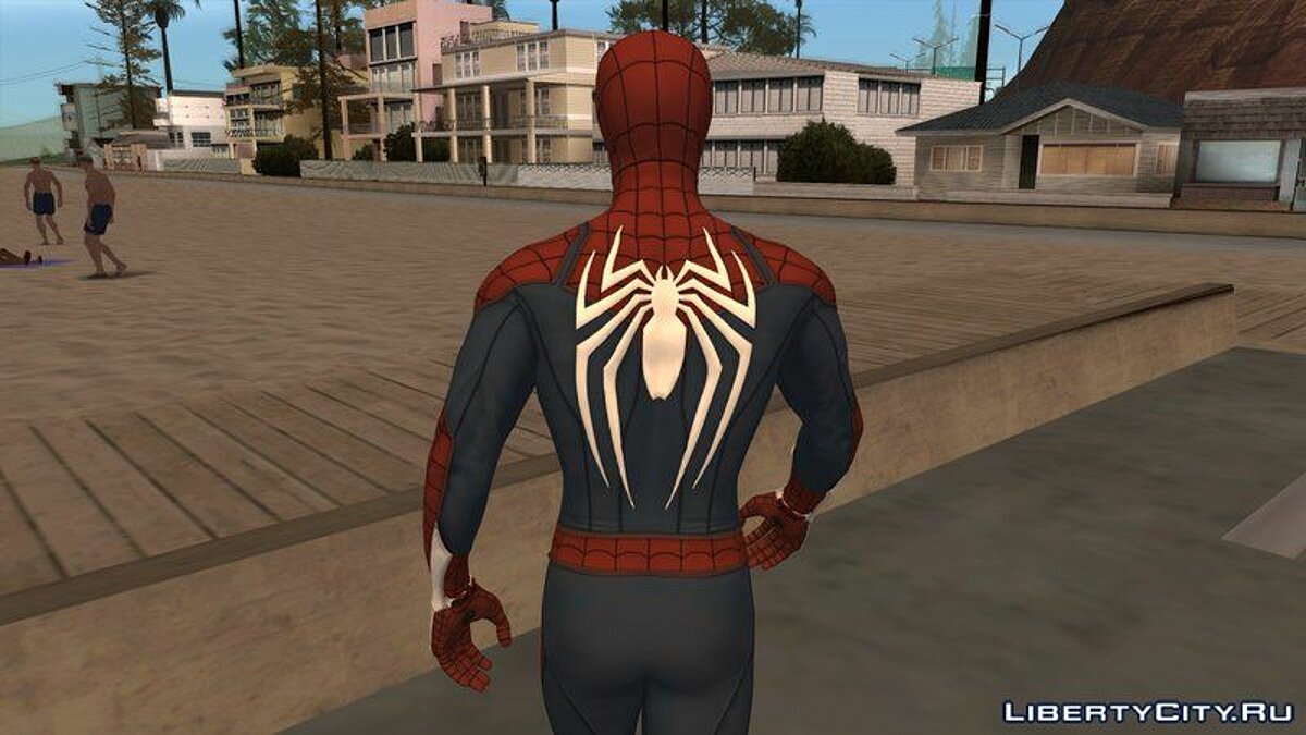 Гта сан мод на человека паука. ГТА Сан андреас Spider man. Человек паук ps4 скины. Spider GTA San Andreas скин Железный паук ps4. Человек паук ГТА са.