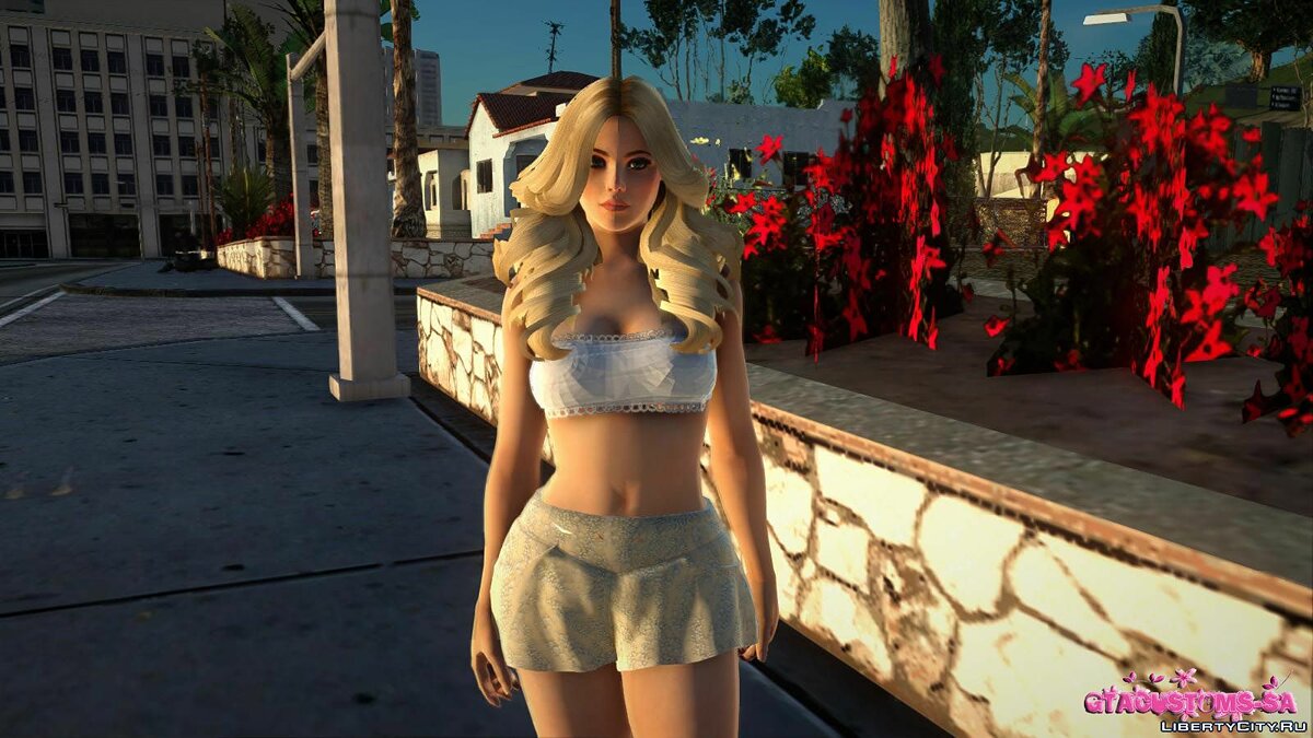 Хелена Дуглас в повседневной одежде v8 для GTA San Andreas - Картинка #1