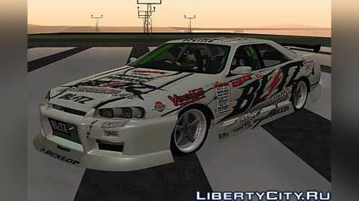 Nissan Skyline ER34 D1 Blitz 2008 / GTA San Andreas