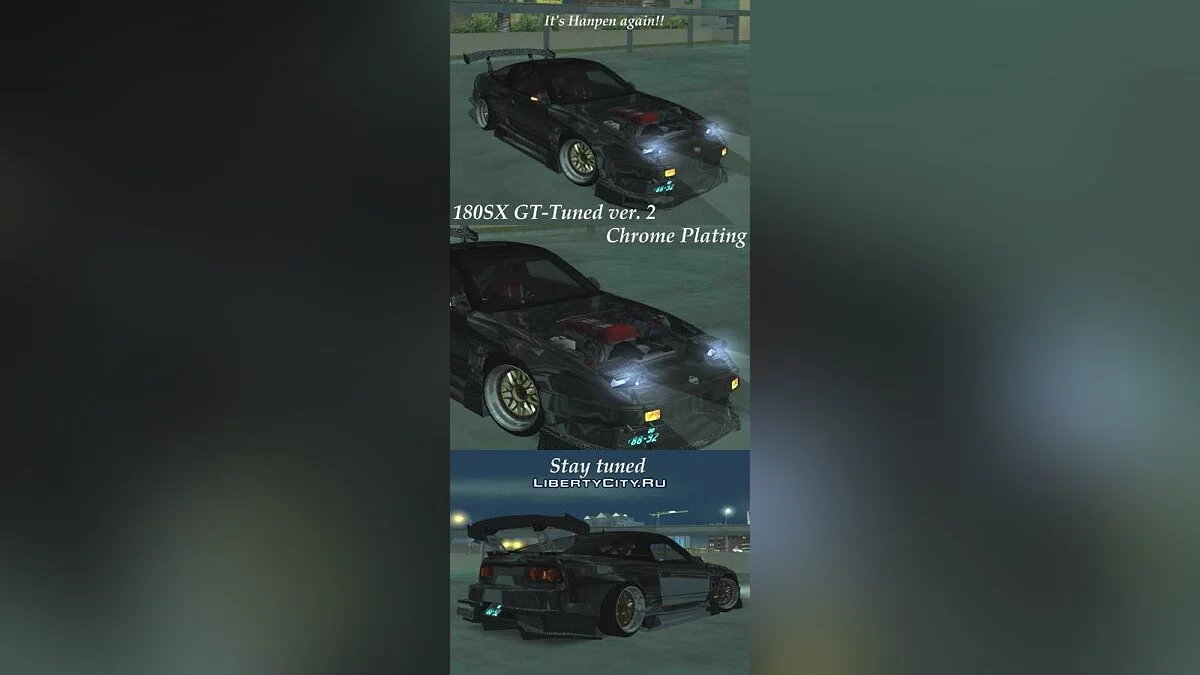 Nissan 180SX Gkon GT tuned - Chrome Plating / GTA San Andreas