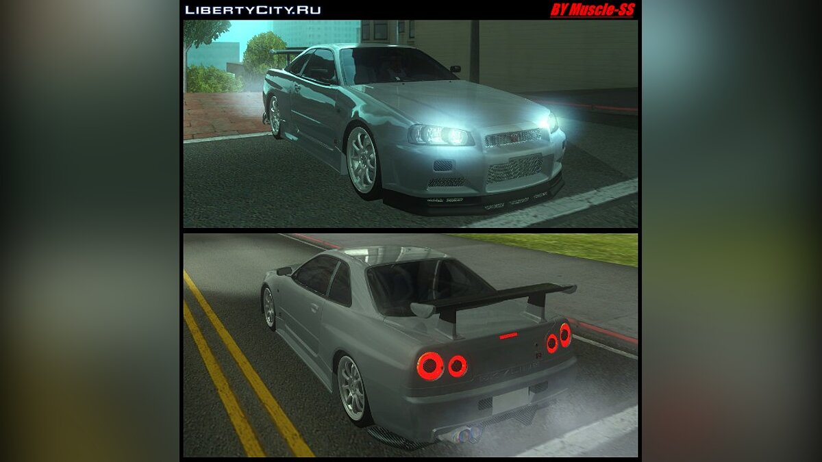 Скачать Nissan Skyline R34 для GTA San Andreas