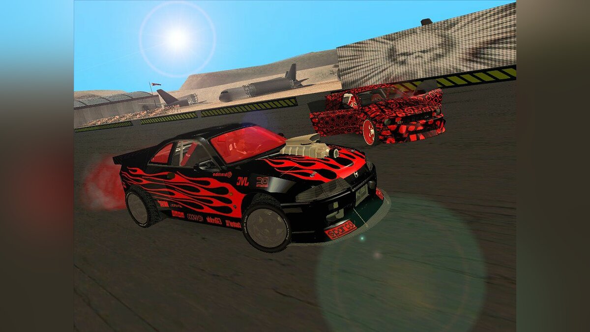 Скачать Nissan Skyline R33 Red Fire Drag для GTA San Andreas