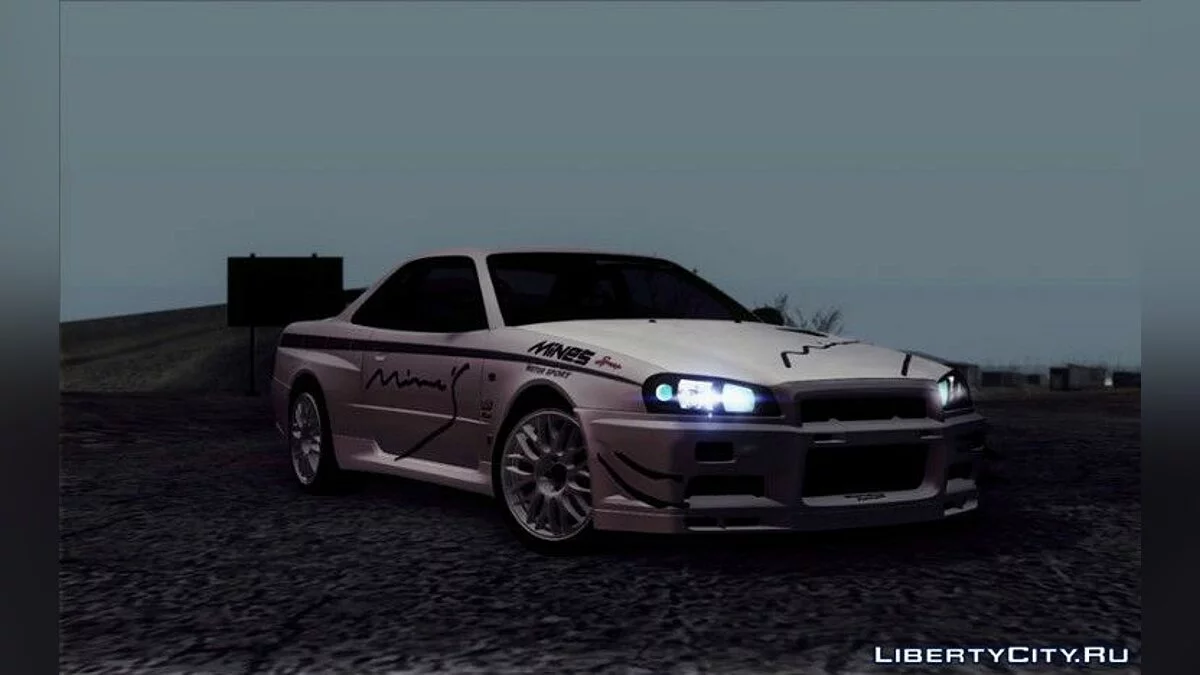 Nissan Skyline Mines (R34) 2002 / GTA San Andreas