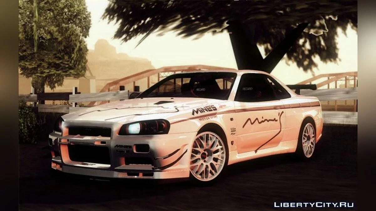 Nissan Skyline Mines (R34) 2002 / GTA San Andreas