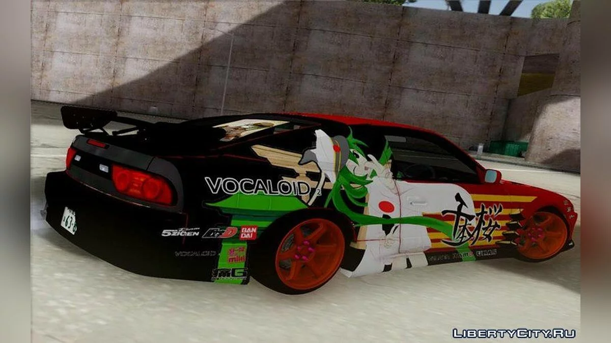 Nissan 180sx Facelift Silvia S15 With Hatsune Miku Senobonzakura Itasha / GTA San Andreas