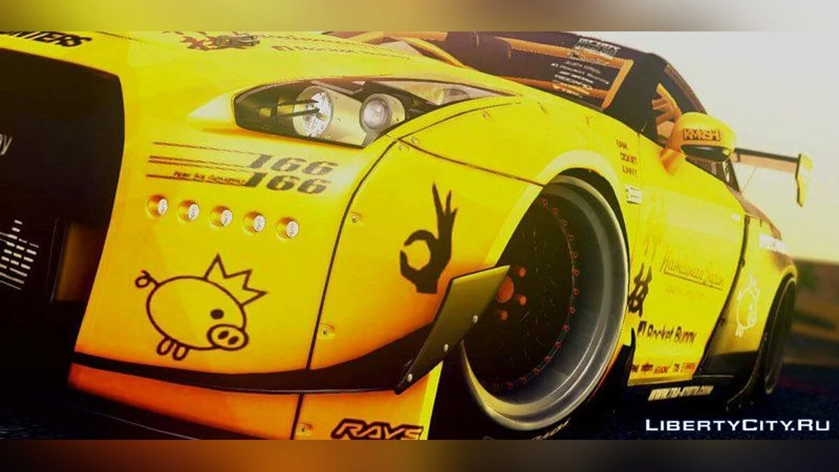 Nissan GTR Rocket Bynny RD Style / GTA San Andreas