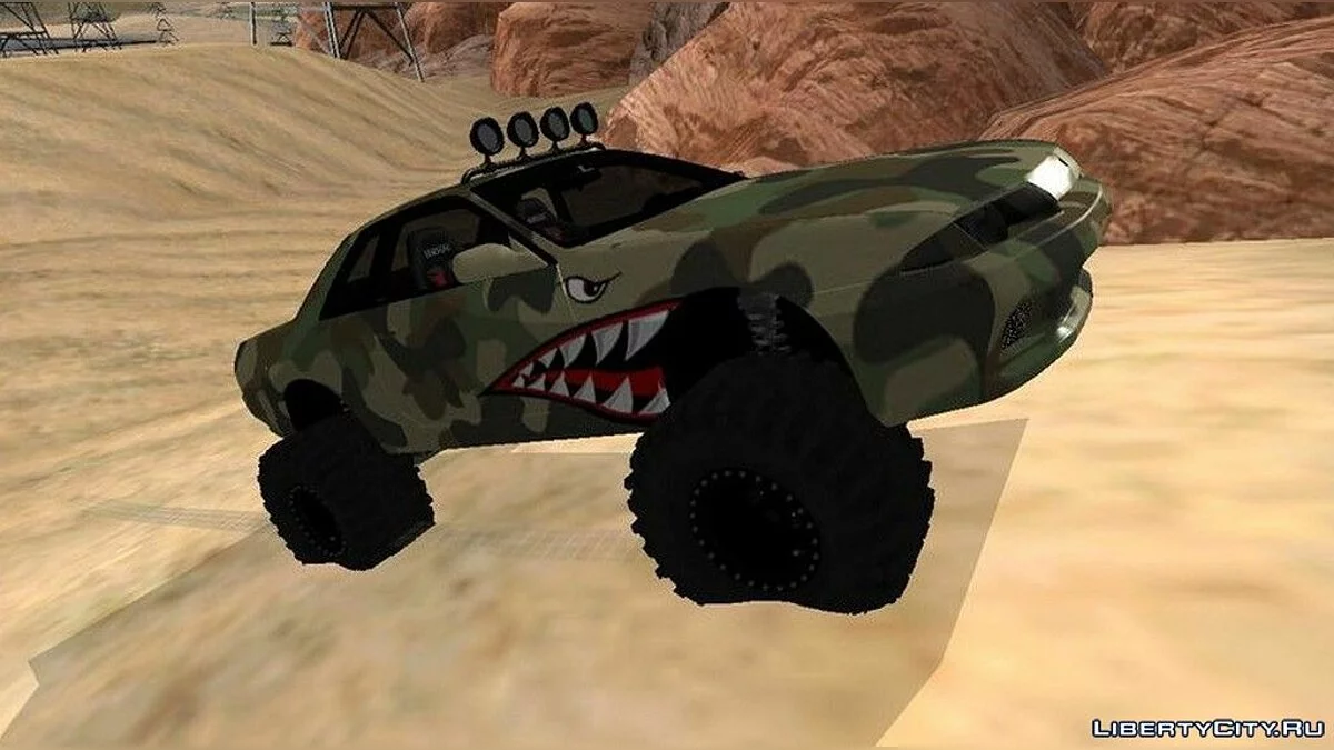 Nissan Skyline R32 Off Road Camo Shark / GTA San Andreas