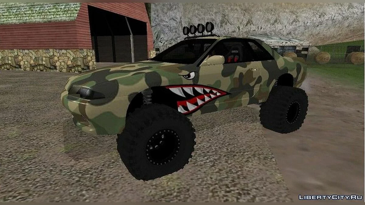 Nissan Skyline R32 Off Road Camo Shark / GTA San Andreas