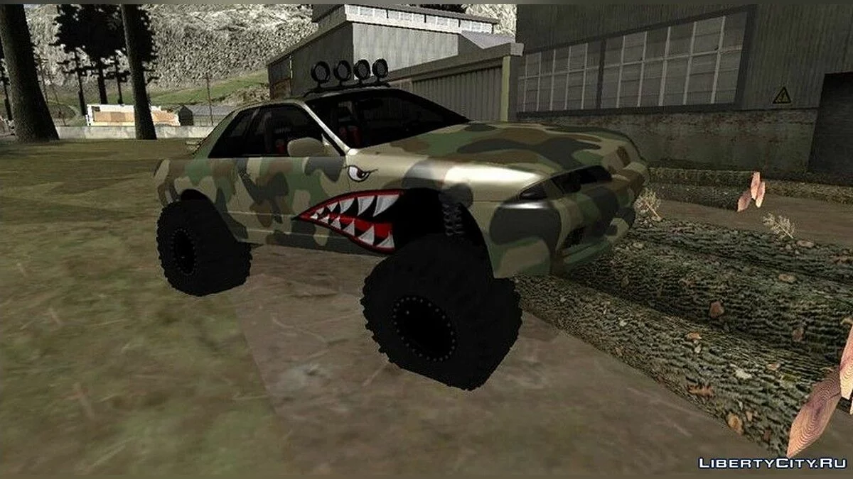 Nissan Skyline R32 Off Road Camo Shark / GTA San Andreas