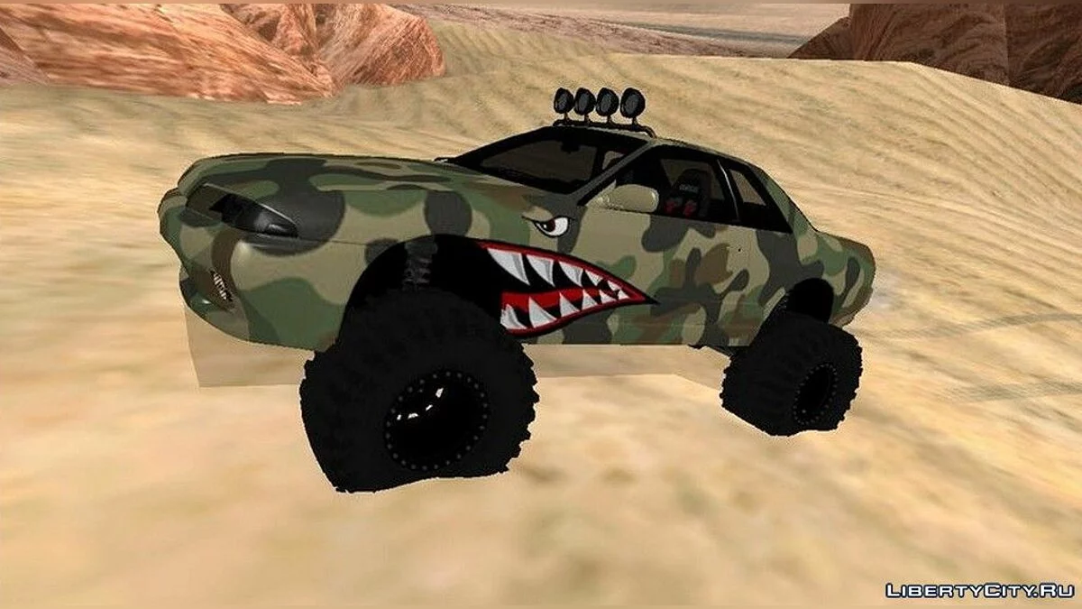 Nissan Skyline R32 Off Road Camo Shark / GTA San Andreas