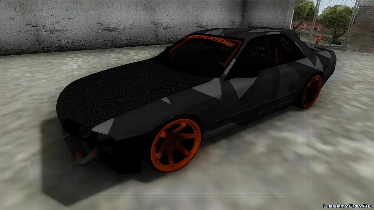 Nissan Skyline R32 черный камуфляж / GTA San Andreas