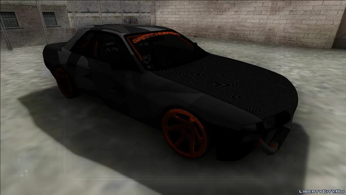 Nissan Skyline R32 черный камуфляж / GTA San Andreas