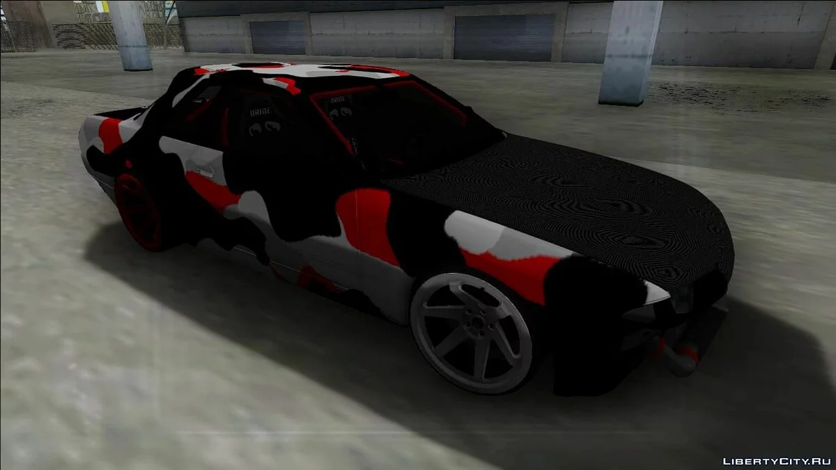 Nissan Skyline R32 Drift красный камуфляж / GTA San Andreas