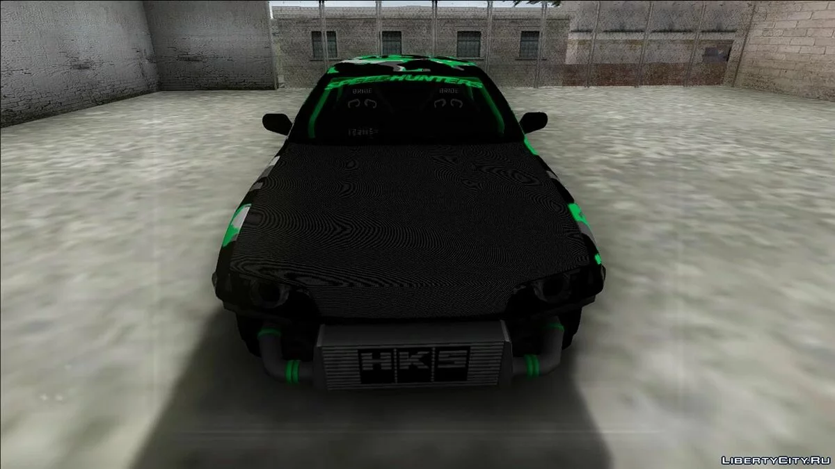 Nissan Skyline R32 Drift зеленый камуфляж / GTA San Andreas