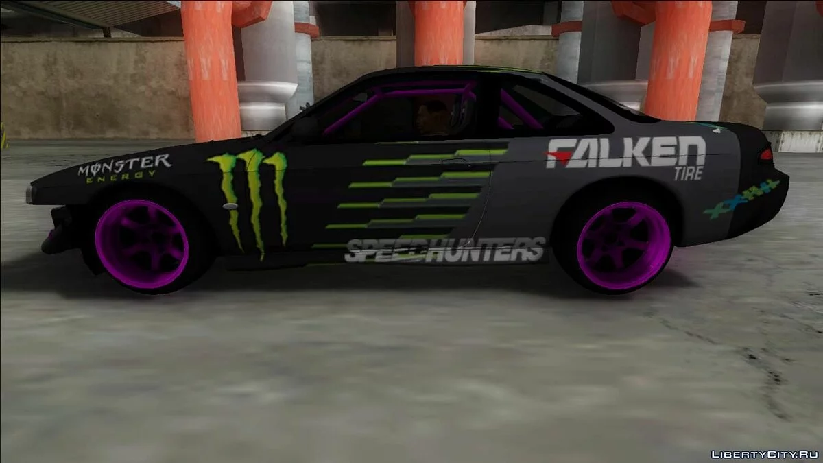 Nissan Silvia S14 Drift Monster Energy Falken / GTA San Andreas