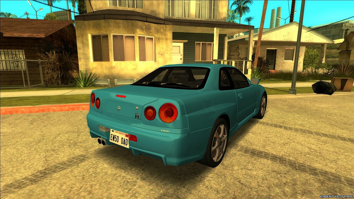 Скачать 1999 Nissan Skyline R-34 GT-R V-spec (IVF) для GTA San Andreas