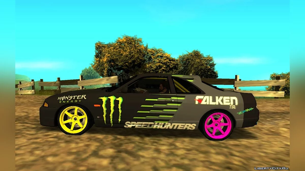 Nissan Skyline R33 Drift Monster Energy Falken / GTA San Andreas