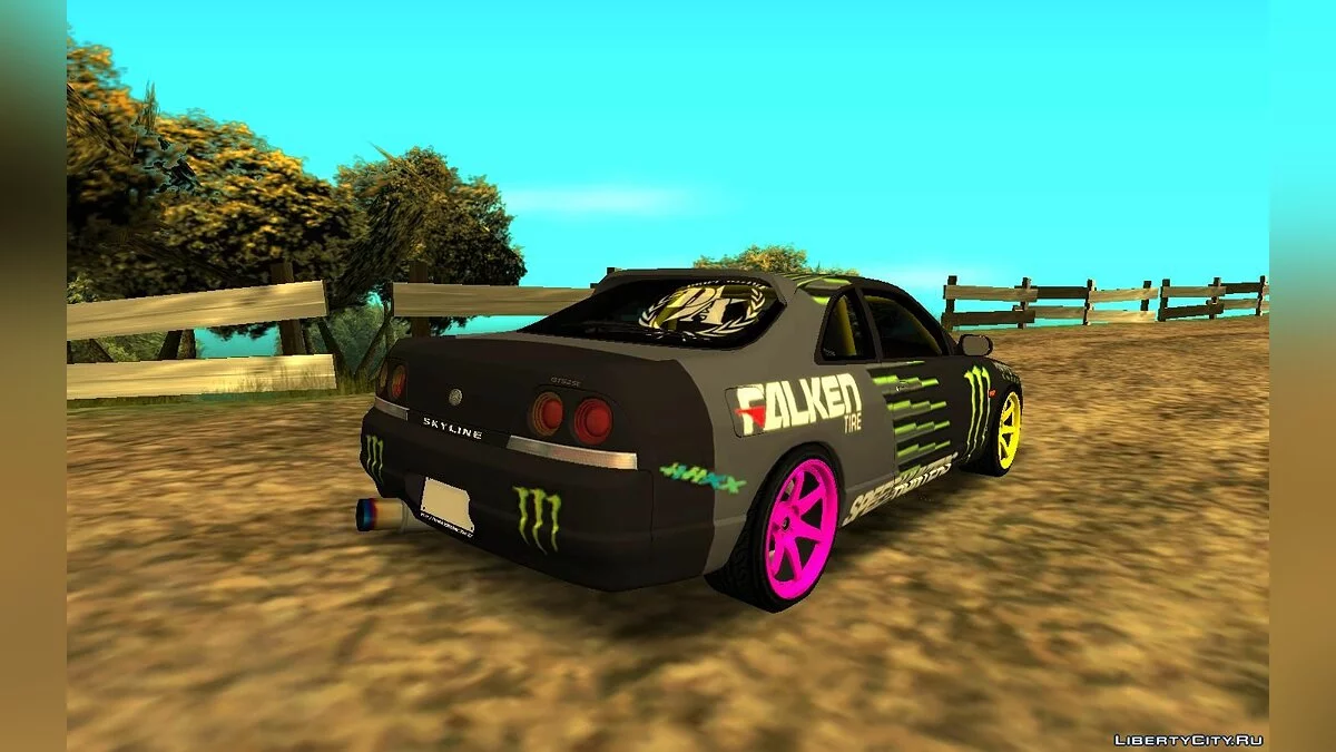 Nissan Skyline R33 Drift Monster Energy Falken / GTA San Andreas