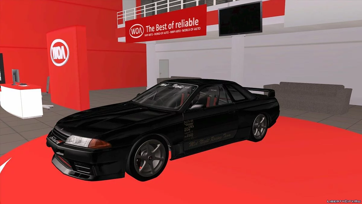 Nissan Skyline GT-R BNR32 TBK Black / GTA San Andreas