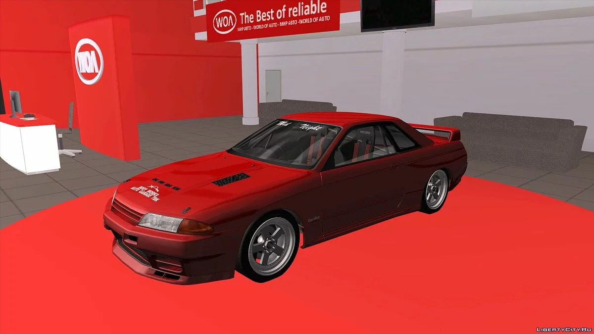 Nissan Skyline GT-R BNR32 TBK Red / GTA San Andreas